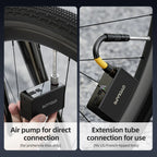 CYCLAMI AM6 Pro Mini Electric Automatic Air Pump Portable Digital Inflator MTB Road Bike Schrader Presta Tires 150PSI 800mAh