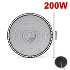 Super Bright 100/150/200W UFO LED High Bay Lights Waterproof Commercial Industrial Market Warehouse Garage Workshop Garage Lamps