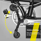 Folding Bicycle Support Landing Gear Bicycle Third Wheel Easy Wheel Boost Assist Wheel Push  K3 Plus D5 D7  Bicycle Accessories