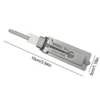 For Lishi Yale Picks Picking SS001 2 In1 Locksmith Tools Master Key Decoder Micha Decoder Hooks Topolines To Open Locks