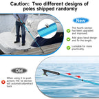 SAN LIKE Boat Hooks for Docking Extension Pole Hook Telescopic Boat Pole with Luminous Bead, Lightweight Floating, Non-Slip Rubb