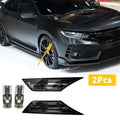 Car Turn Signal Light Assembly for Honda Civic 2016-2021, LED Bulbs Included, Black, 2pcs