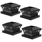 Solar Post Light Outdoor IP65 LED Fence Gate Pillar Column Lamp, 1/2/4pcs