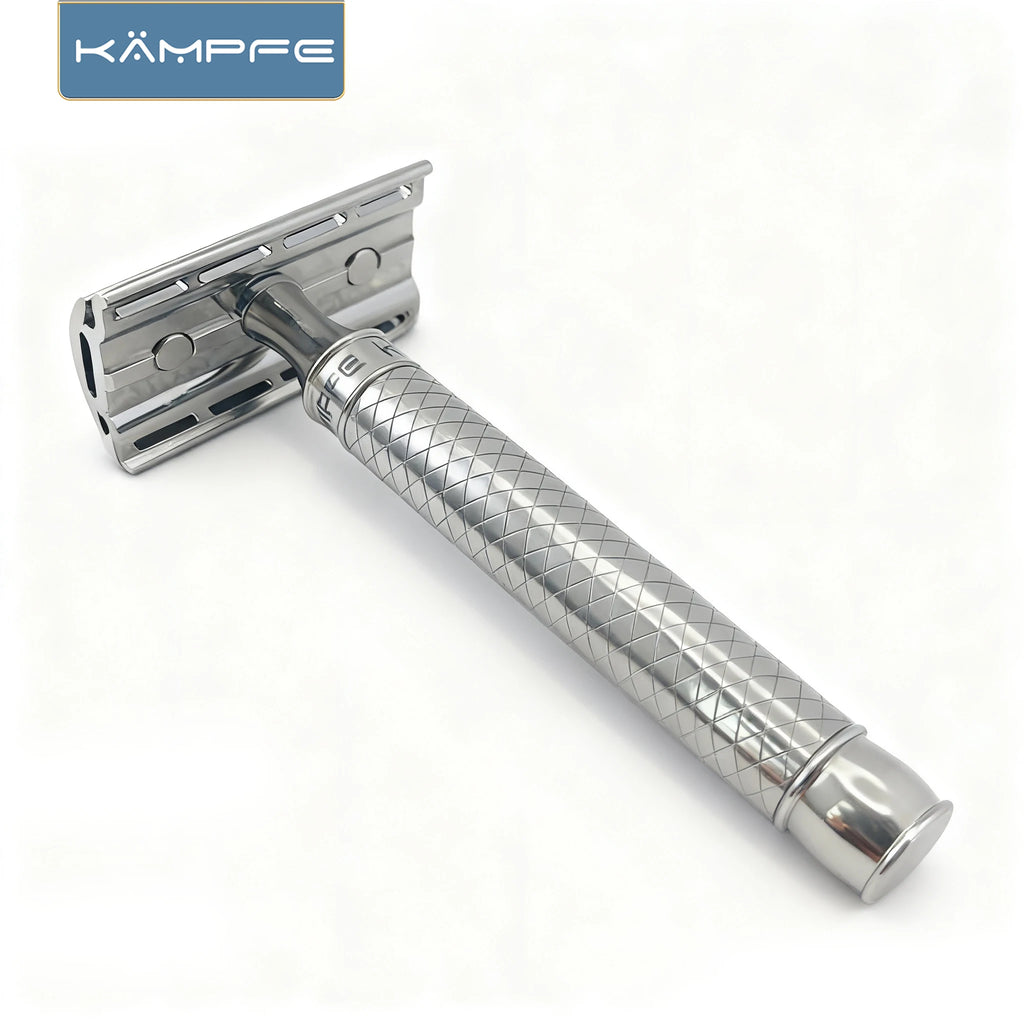 KAMPFE Stainless Steel CNC  safety razor Smooth Shavewomen hair Manual double-edgedremoval tool shaver men gift  