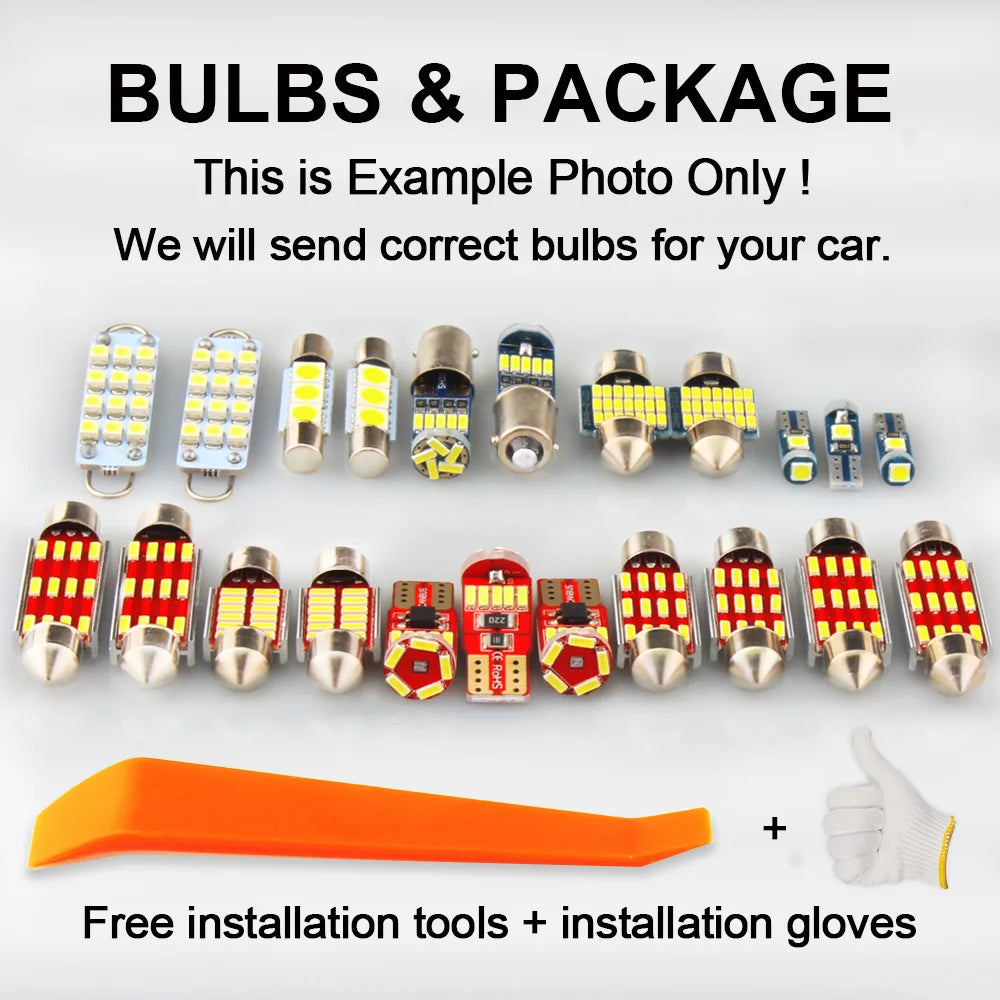 15Pcs Interior LED Light Kit Canbus For Lexus IS IS250 IS300 IS350 IS220D 2006 2007 2008 2009 2010 2011 2012 2013 Car Map Bulbs