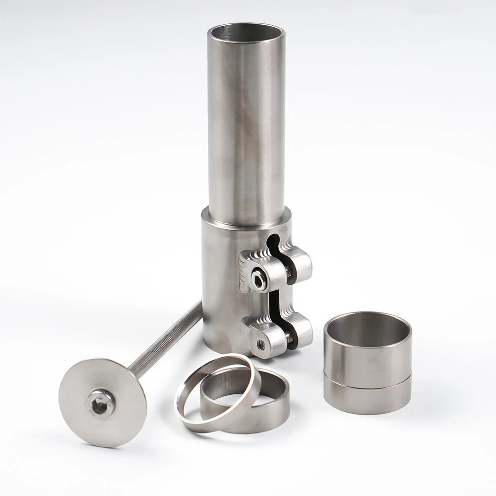CNC Titanium Bicycle Stem Riser Fit 1 1/8 Inch Fork Extender - 102mm/122mm/142/162/182mm Handlebar Lift Adapter Cycling Part