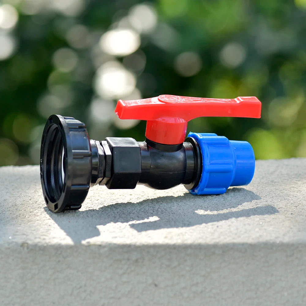IBC tank adapter S60x6 to 25mm/32mm PE tube connector DN20/DN25 plastic fitting