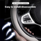 38cm Non-Slip Suede Car Steering Wheel Cover, Nappa leather, For CHERY OMODA C5 E5 S5/GT FX 2022 2023 2024 Car Auto Accessories