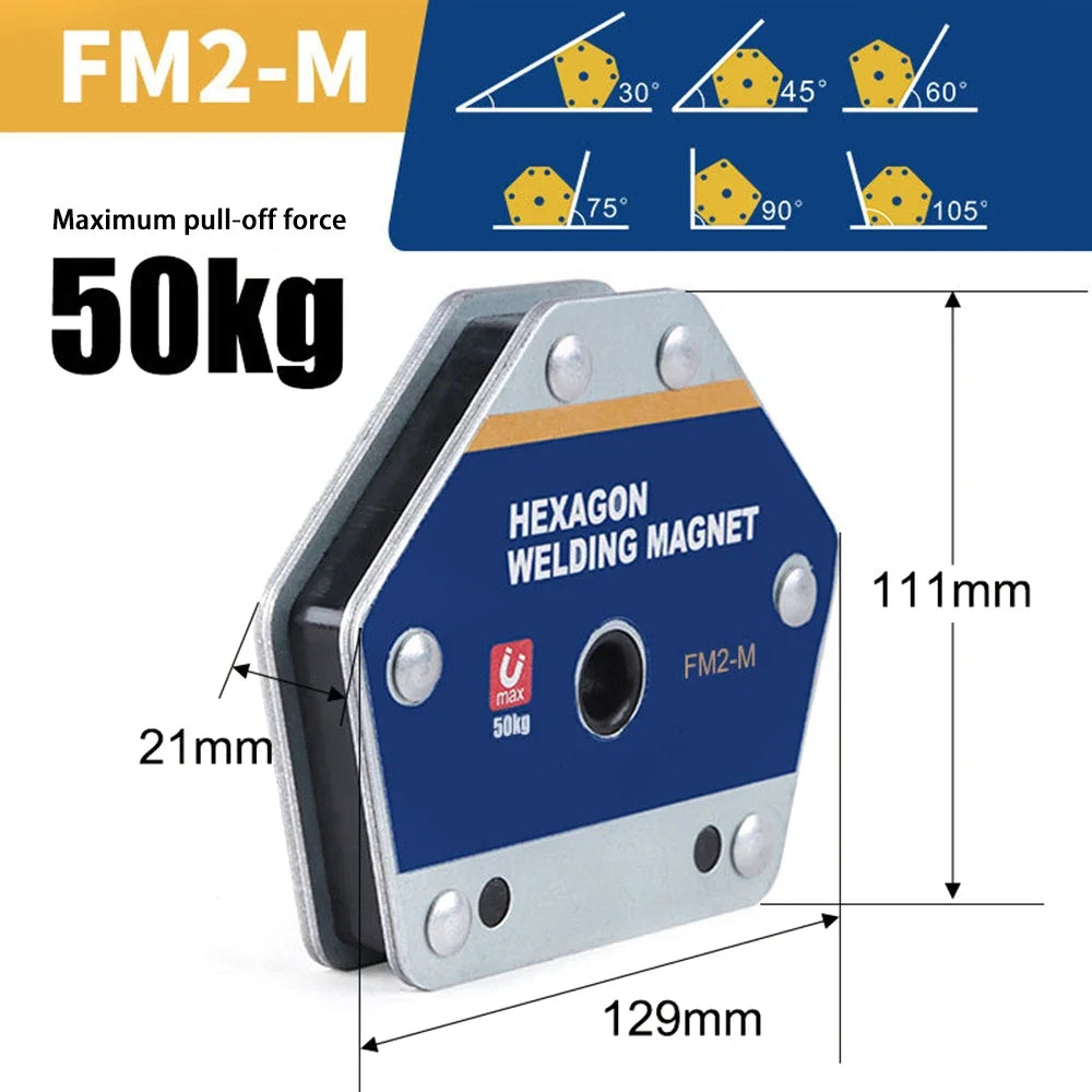 12.5/25/50/75Kg Magnetic Welding Holders Angle Solder Arrow Magnet Weld Fixer Positioner Ferrite Holding Auxiliary Locator Tools