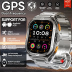 New GPS Smart Watch 10ATM Waterproof Built-in Dual-band GNSS Compass Military Sport Smartwatch Men 2025 New
