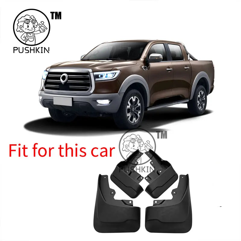 For Great Wall GWM Cannon POER 2023 2024 2025 Car Mud Flaps Fender Front And Rear Wheels Mudflaps Splash Guard Protection