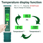 Digital pH Meter Tester Pen 0.01 Resolution, -2.00 to 16.00 Range, Backlit Display