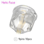 Hello Face Q2 Titanium Cartridge 10 pcs Set Dr Pen Q1S Refills 9 Pin 14 Pin 25 Pin Nano Needle Heads Needle length 0.25 mm