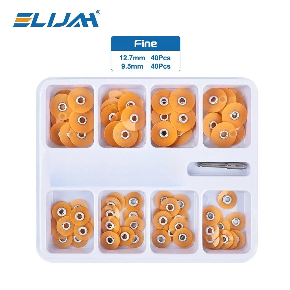 SYJH 80Pcs/Box Dental Finishing and Polishing Discs Holding Rod Soflex Flexi Disc RA Shank Teeth Whitening Material Dentist