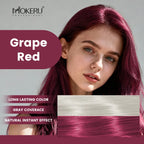 Mokeru Argan Oil Hair Dye Shampoo, Natural Black, Permanent Gray Coverage, 1pc