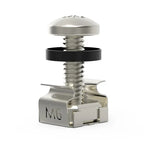 M6 rack mount cabinet screw kit with cage nuts & washers, 12mm/16mm, 20-100pcs