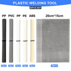 55/110Pcs Plastic Welding Kit, ABS PP PVC PE Plastic Welding Rods,304 Stainless Steel Welding Repair Mesh,Car Bumper Repair Tool