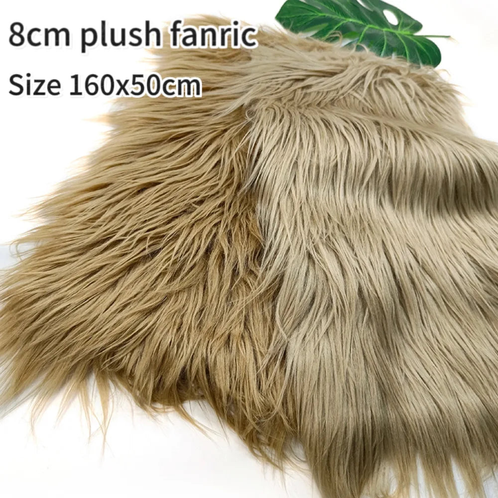 Sewbato faux fur fabric plush simulation fur cloth for sewing cosplay 160x50cm