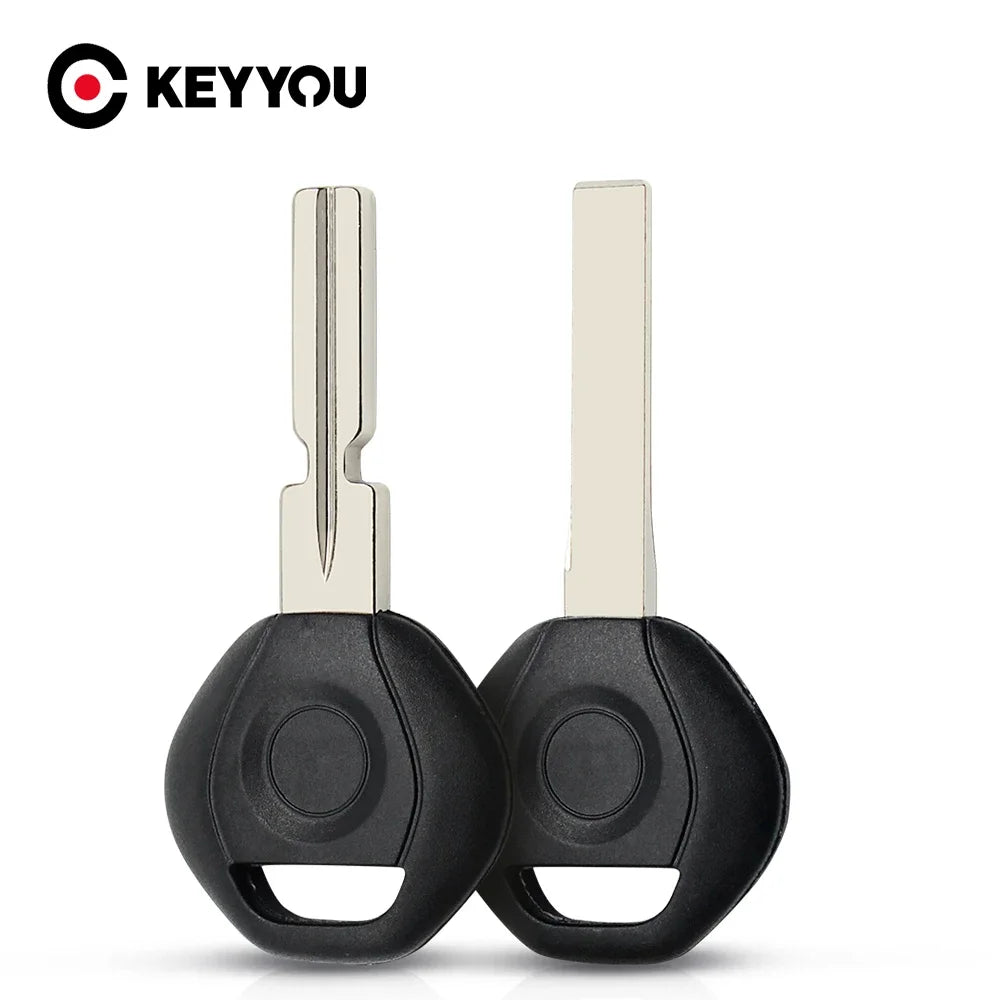 KEYYOU 10pcs Transponder Blank Key Shell Fob HU58/HU92 Blade for BMW 3 5 6 X3 X5 Z4