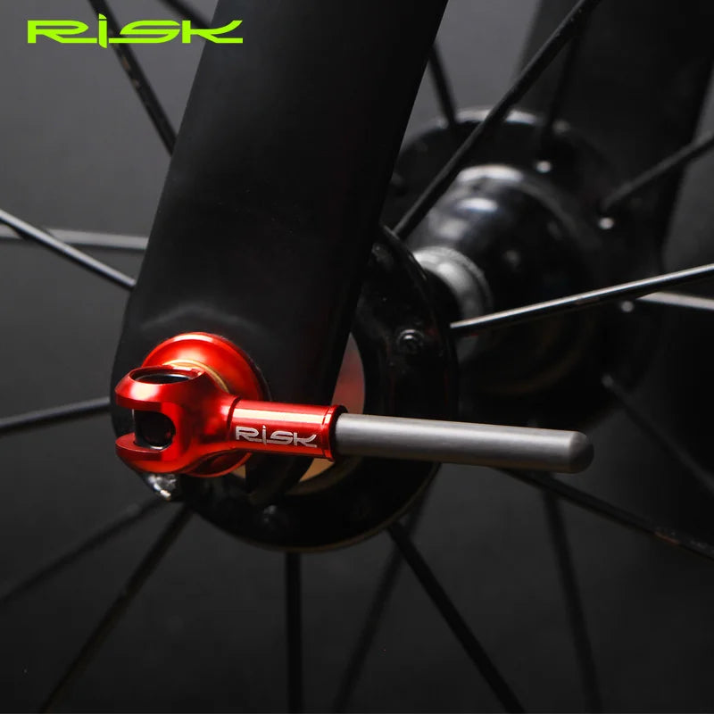Bike Quick Release Skewer TC4 Titanium Alloy Axle QR HUB Lever for MTB Road Bicycle Ultralight Skewers for 100/130 100/135 Frame