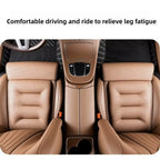 Universal Suede Cover Memory Foam Leg Support Thick Padding Non-slip Car Seat Cushion Adjustable Seat Extender