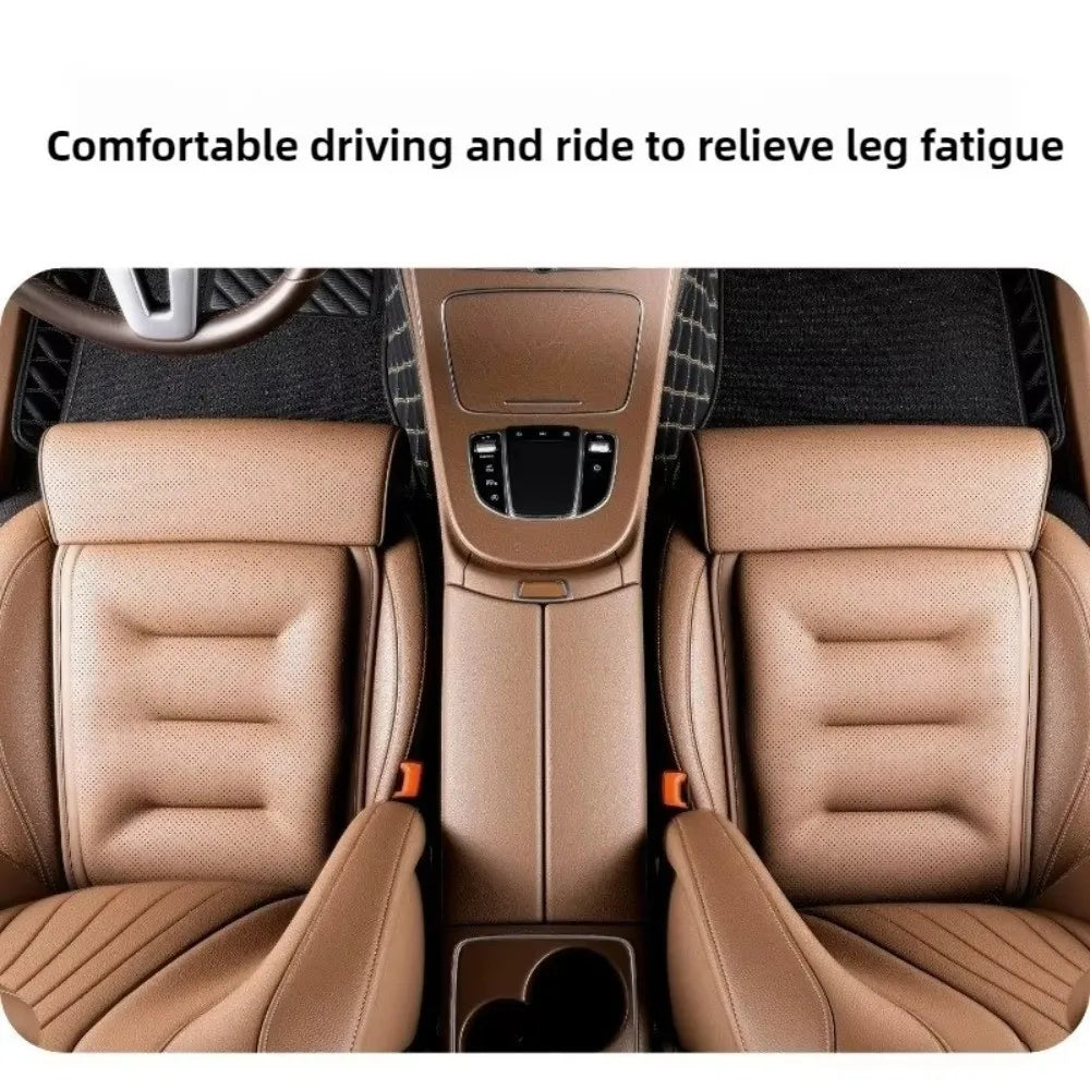 Universal Suede Cover Memory Foam Leg Support Thick Padding Non-slip Car Seat Cushion Adjustable Seat Extender