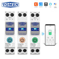 TUYA smartlife 63A TOMZN 1P+N WIFI Smart Switch Energy Meter Kwh Metering Monitoring Circuit Breaker Timer Relay MCB