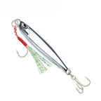 10pcs/pack Fishing Metal Jig Lures 20g 30g 40g Plating Silvery Metal Jig Lure Fishing Bait Fishing Lure Saltwater Bass Tackle