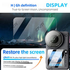 Lens & Screen Protector for DJI Osmo Action 6 - 9H Tempered Glass Camera Anti-scratch Glass Film HD Clear Accessories Set