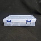 Plastic Tool Storage Box Organizer, Adjustable 8-Compartment Grid, 20x13.5x4.5cm