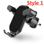 Car Phone Holder Smartphone Mount Gravity Car Air Outlet Clip Stand No Magnetic Support in Car For iPhone Xiaomi Samsung