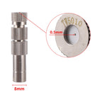 50Pcs Sprayer Nozzle 8mm 0.2~0.6mm Misting Fog Machine Cooling Landscape Dust Removal Disinfection Humidify Water Nebulizer