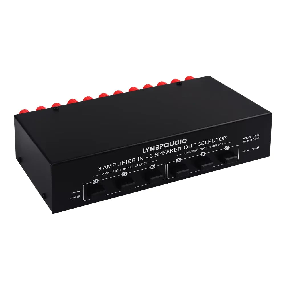 3-input 3-output passive amplifier speaker selection switcher audio switch distributor comparator sound quality lossless
