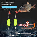 Effective Carp Fishing Wild Fishing Crucian Carp Set Reverse Bottom Double Hook Finished Sub-Line Buoyancy Ball Fishhooks