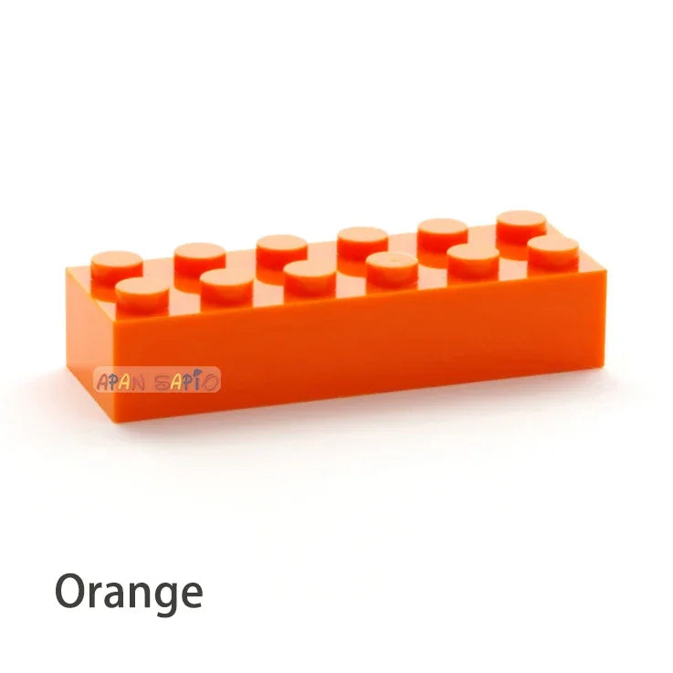 100pcs 2x6 Dot DIY Building Blocks Thick Figures Bricks Educational Creative Size Compatible With 2456 Plastic Toys for Children
