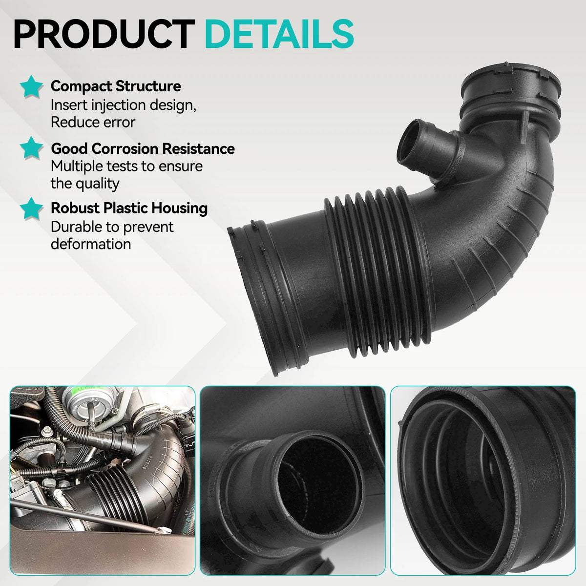 For BMW F20 F21 F30 F31 114i 116i 118i 316i 320i N13 2010-2016 Car Air Intake Filtered Duct Hose Pipe13717597586 Accessories