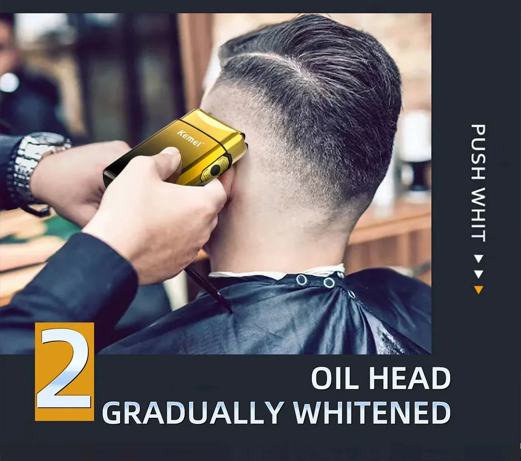 Kemei TX10 Electric Shaver Hair Rechargeable Facial & Beard Foil Razor For Men Bald Head Shaving For Men Machine Barber