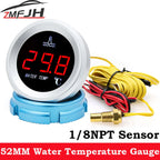 52mm Water Temperature Gauge 0-120°C with Warning Alarm, 1/8 NPT Sensor, 1pc