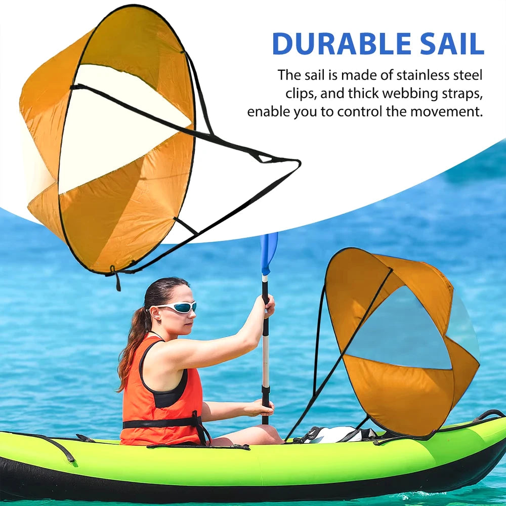 Kayak SUP Board Wind Sail 42in Paddleboard Accessory, Orange