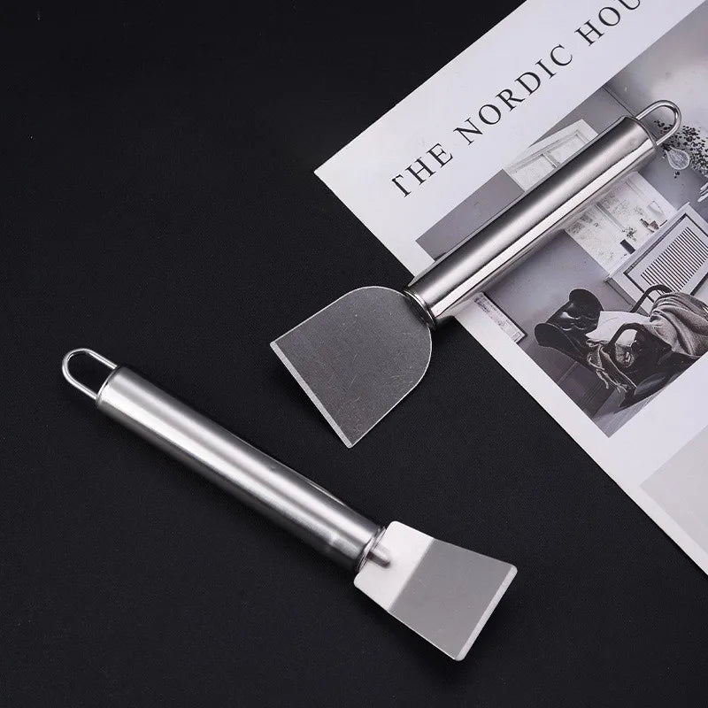 Stainless Steel Cleaning Scraper Glue Remover, Silver 16.5 x 4.1cm, 1pc