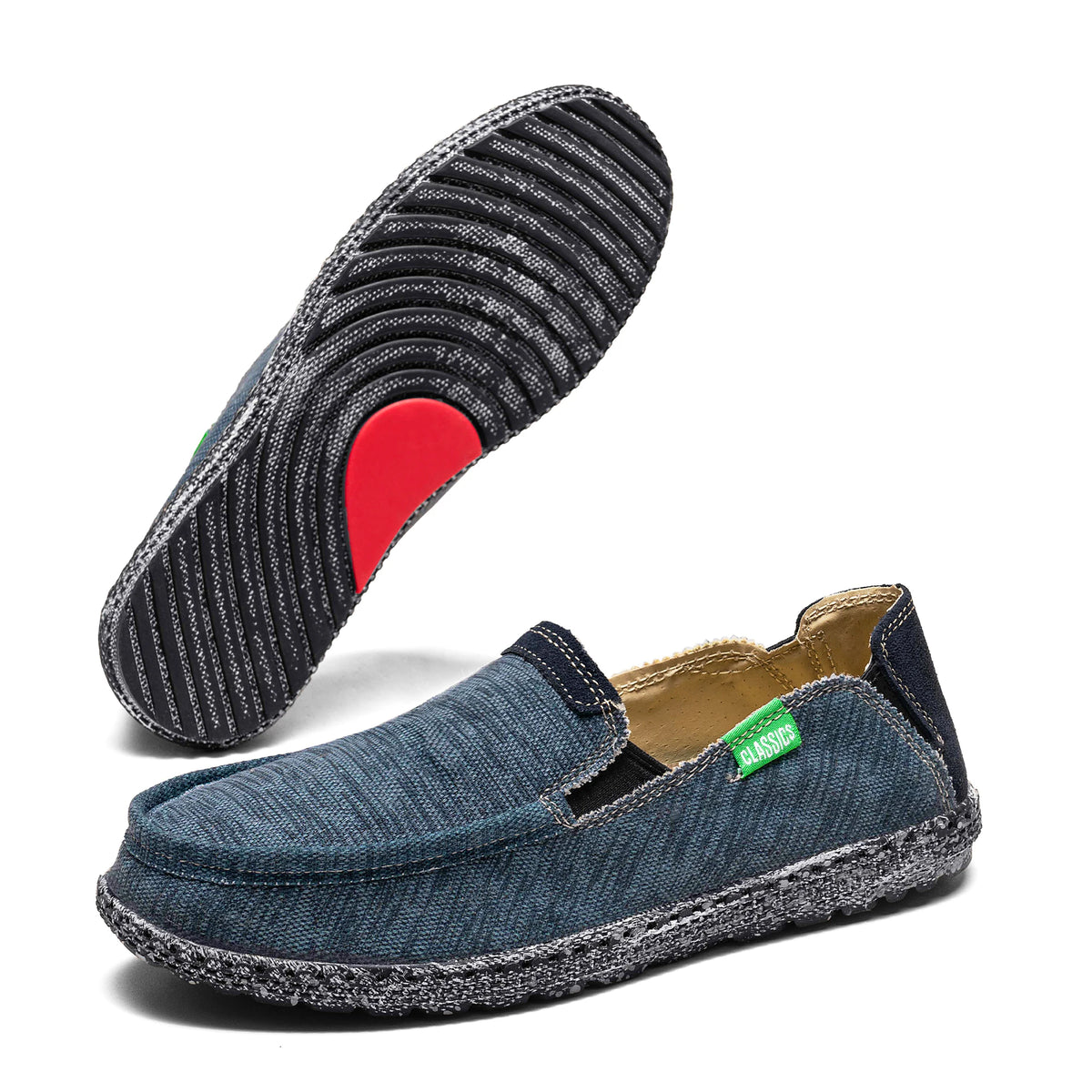 Aditake brand men's loafers rubber soles non-slip wear-resistant walking shoes household cloth shoes oversized shoes