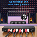 HiFi EQ9 9-Band Stereo EQ Preamp Analog Pre-Amplifier Equalizer Audio Processor for Home/Car