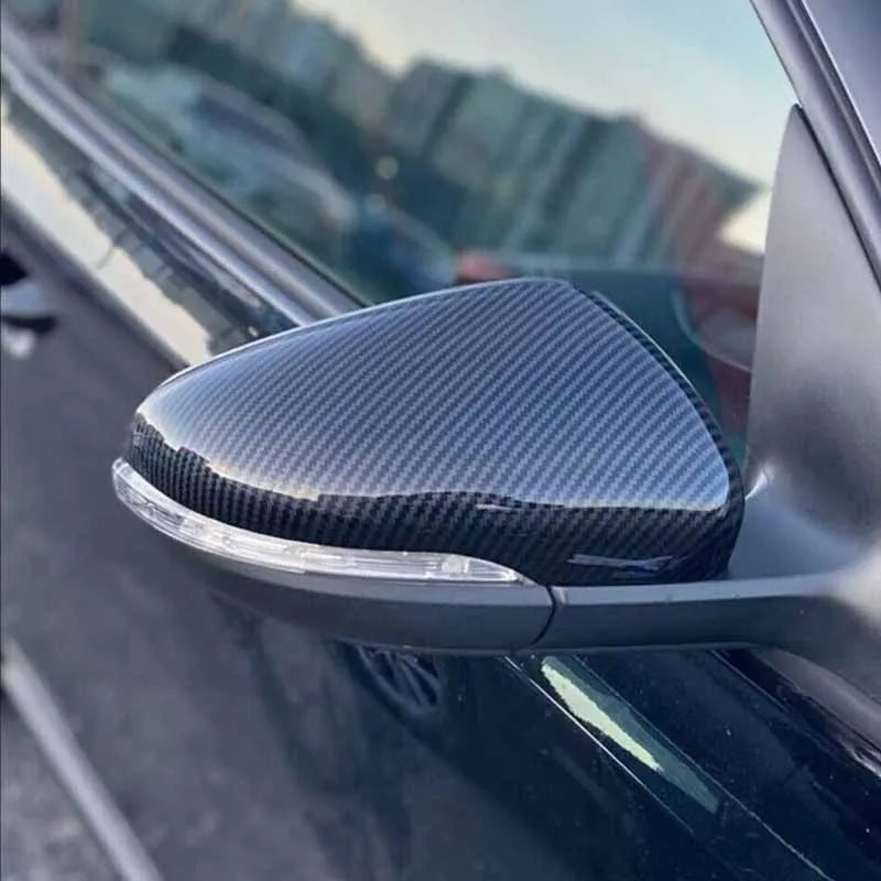 For VW GOLF 6 MK6 GTI R GTD 2008-2013 Touran Black/Carbon Side Wing Rearview Mirror Cover Cap Accessories 5K0857537,5K0857538