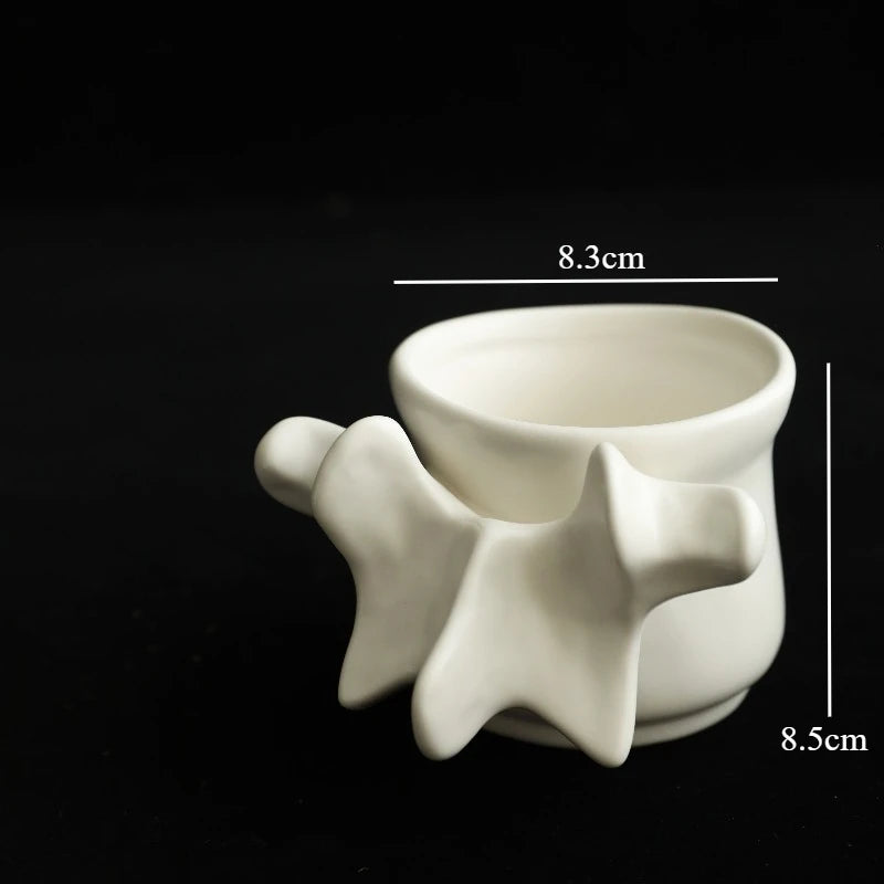 Vertebrate Model Ceramic Vase Flower Arrangement Coffee Cup Milk Mug Pen Holder Hydroponic Vase Water Cup Flower Vases Ornament