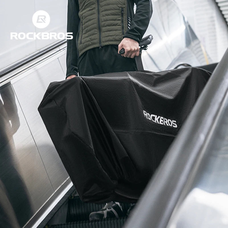 ROCKBROS Mini Portable MTB Road Bike Carry Bag for 27.5 Inch 700C Travel Bike Storage Bag Bike Outdoor Cycling Bicycle Accessory