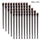 5/10/20/50 Pcs Brow Contour Makeup Brushes Eyebrow Eyeliner Brush Professional Super Thin Angled Liner Eye Brush Make Up Tools