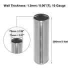 uxcell Aluminum Intercooler Pipe Straight Tube 300mm Length, OD 38mm (ID 33mm)