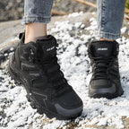 Women's Winter Boots Outdoor Hiking Boots High-top Plus Velvet Warm Hiking Shoes Women's Rainproof And Non-slip Hiking Shoes