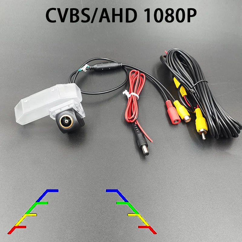 170 Degree AHD 1080P Car Rear View Camera for Mazda 6 Mazda6 Ruiyi RX-8 Atenza GH 2007-2013 Vehicle Trajectory/Ruler Night Visio