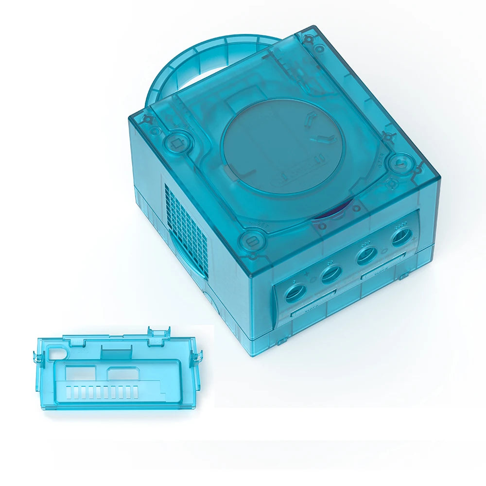 Bitfunx Gamecube NGC Replacement Shell Transparent Case for Gamecube NGC GC Game Console